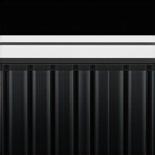 Close-up view of microchannel heat exchanger for PC cooling
